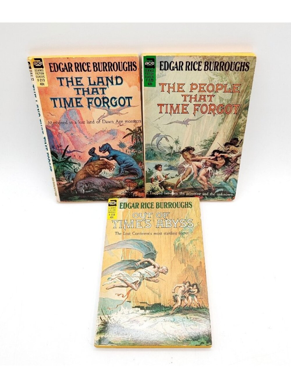 Edgar Rice Burroughs Caspak Trilogy Book Series # 1-3 Roy Krenkle, Jr. Covers